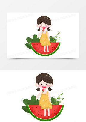 吃瓜卡通美女,卡通美女的奇幻食趣之旅